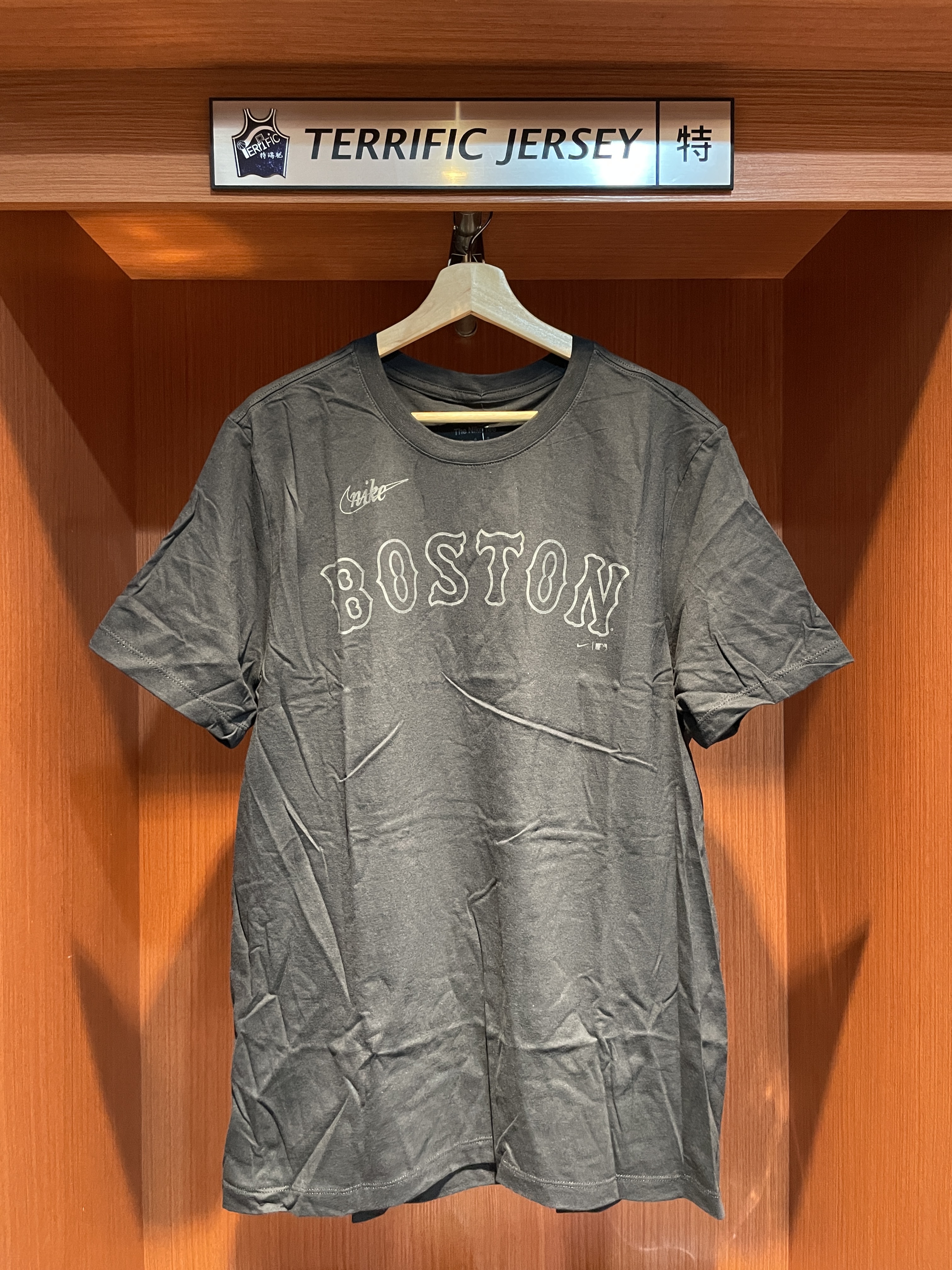 MLB短袖 David Ortiz 波士頓紅襪 復古黑 古柏鎮  Nike Player Name Tee 棉質 短袖 全新