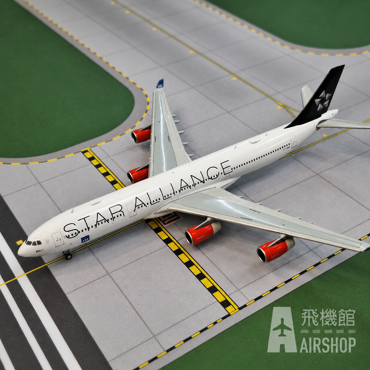 JC wings 1/400 北歐航空 A340-300 OY-KBM 星空聯盟塗裝