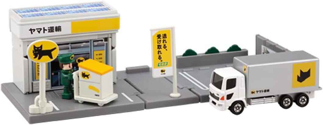 《 TAKARA TOMY 》  TOMICA新城鎮-黑貓宅急便組(附小車.人偶) TW08682