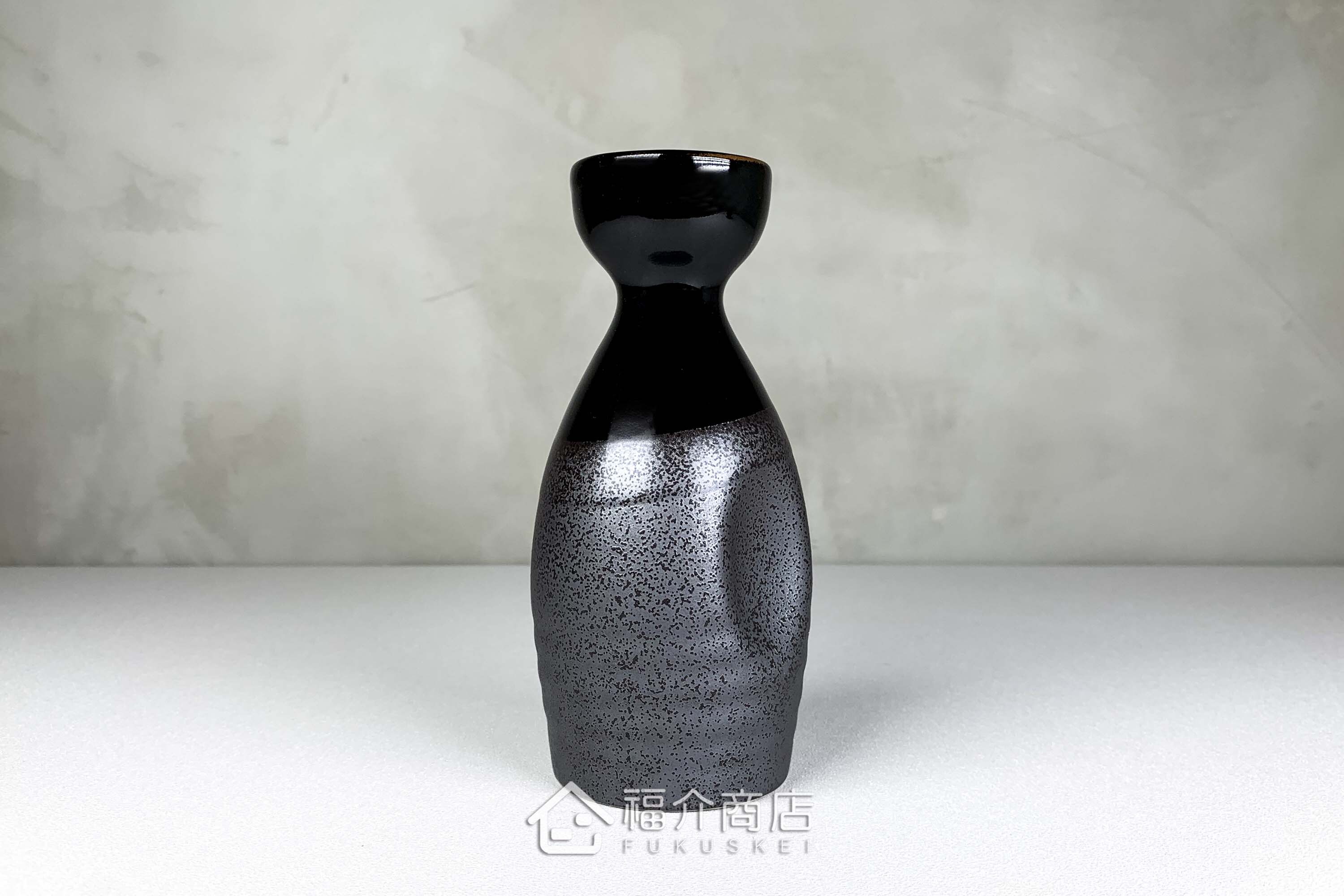 日本黑色清酒壺杯組