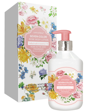 0623DT58-THAILAND-DAILYIT-ANNATHAI七色花玫瑰香氛身體乳500ML（A58）