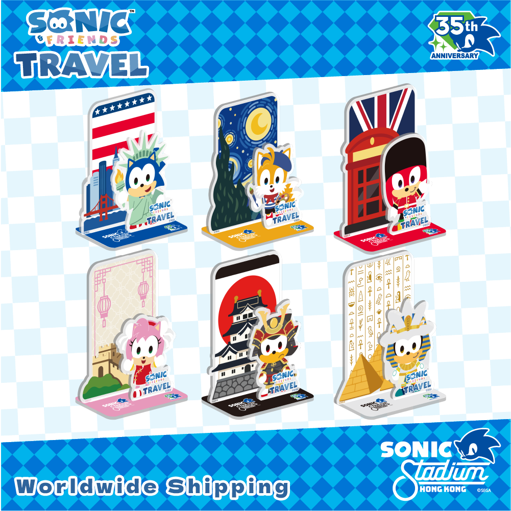 SONIC & FRIENDS 旅遊系列 - 亞克力立牌 (盲包) (預售截止至 8 月 23 日)