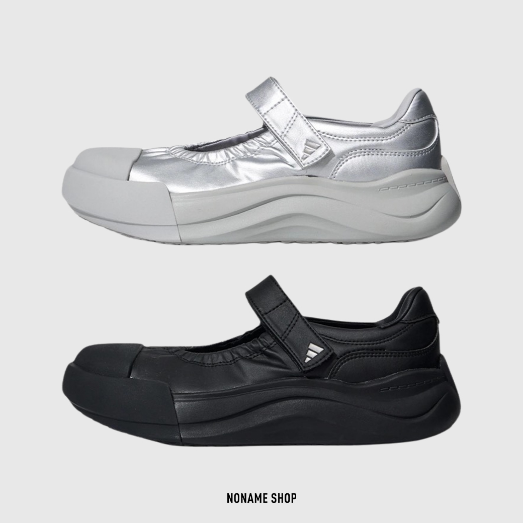 ADIDAS MAXXCOURT MJ 魔鬼氈 增高 皮革 大頭 瑪莉珍 兩色 (女款)