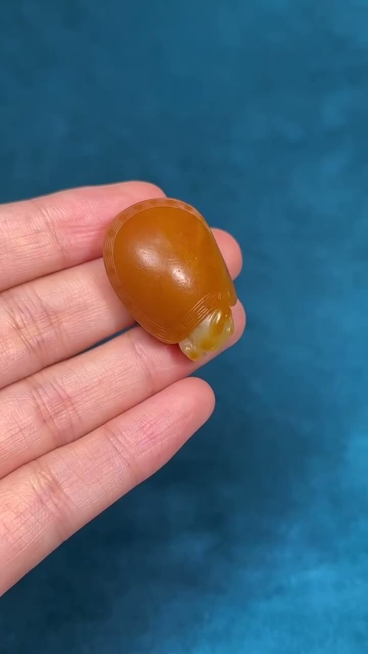 和田玉籽料紅皮龍龜,天然和田玉軟玉