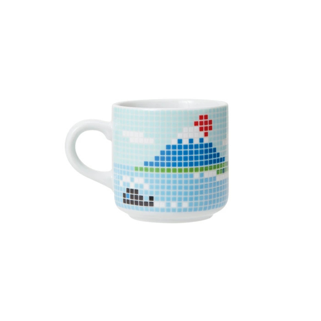 The Porcelains Mt. Fuji ceramic tile mug