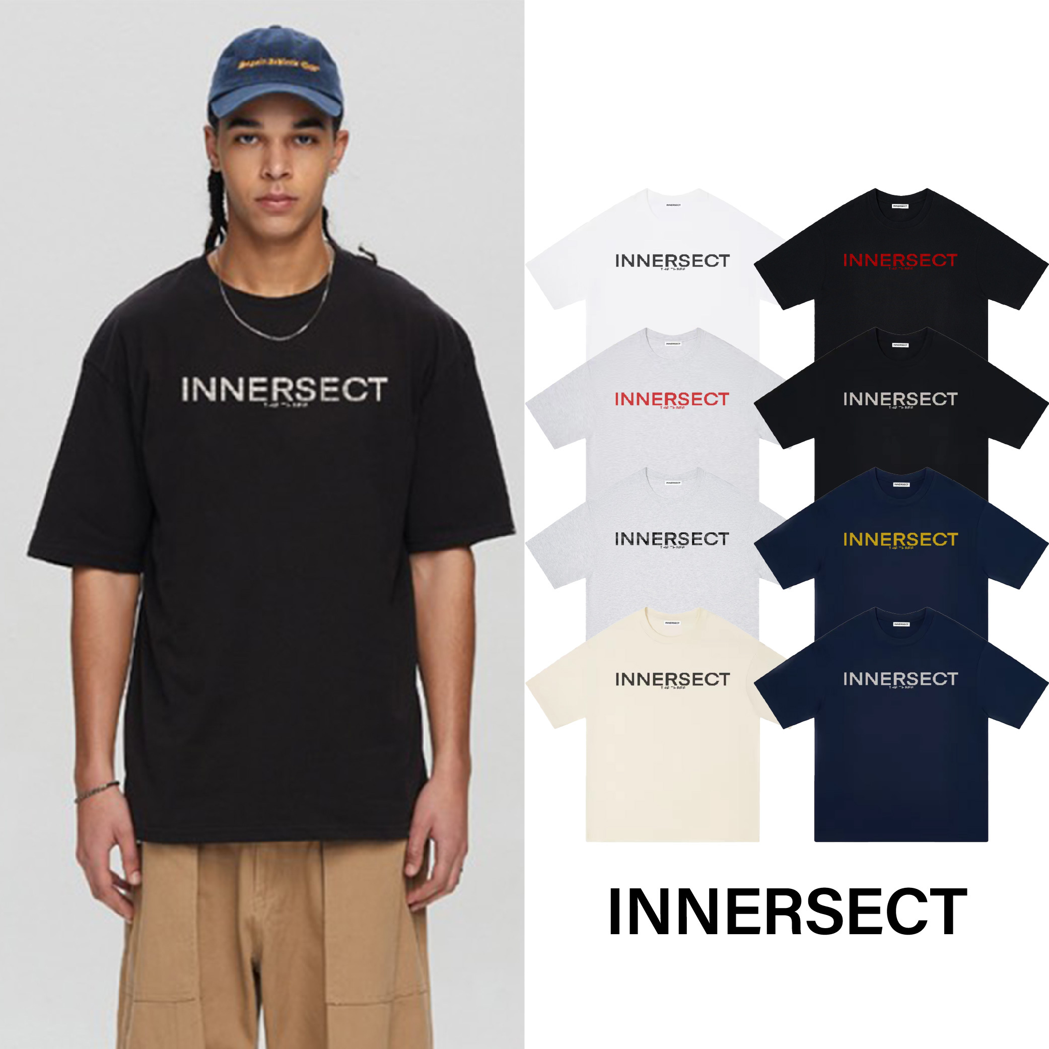 INNERSECT 三生萬物 LOGO 像素 日文風 陳冠希 Clot FOG ESSENTIALS 26年新款 短袖 短Tee 男女休閒上衣 IN26H6DX034