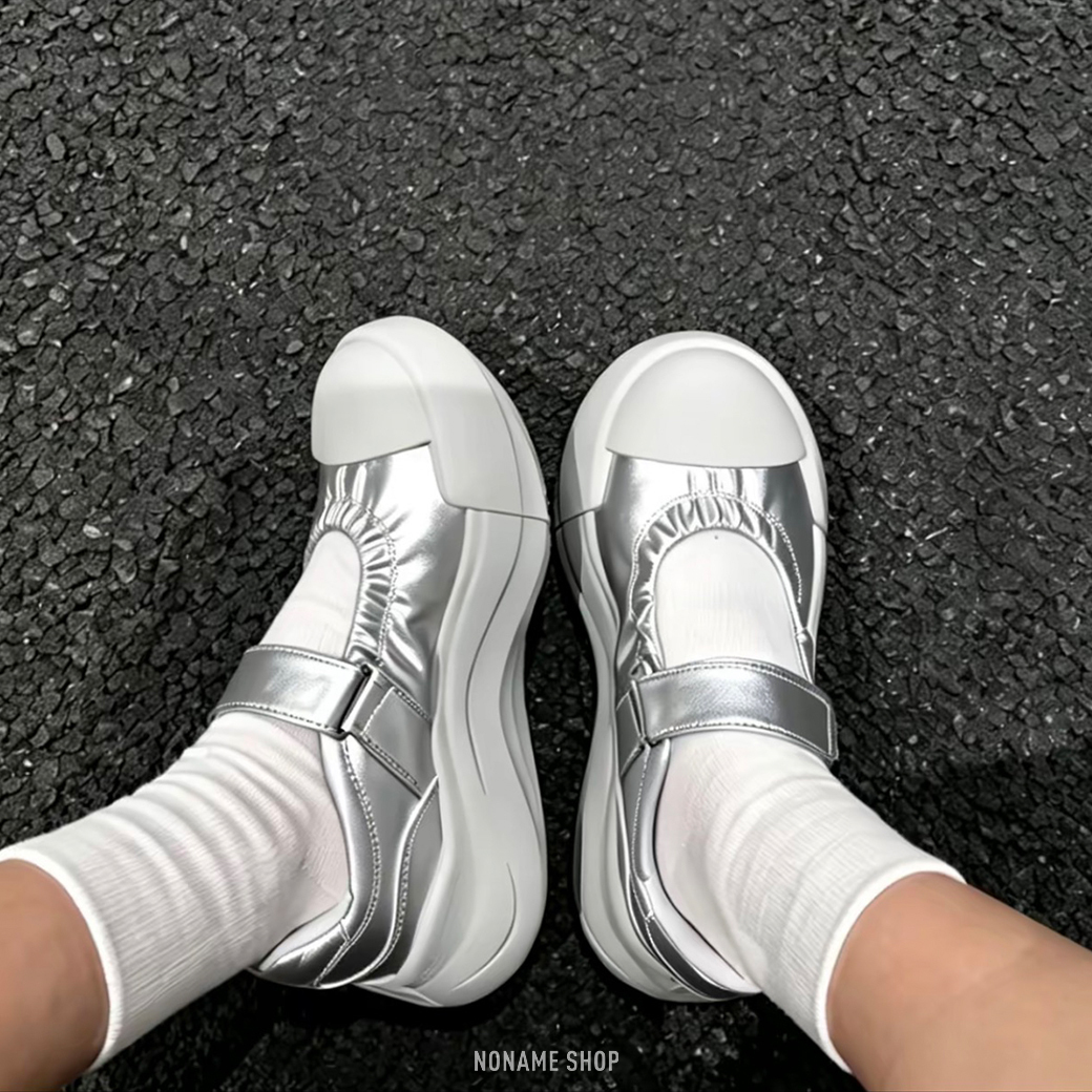 ADIDAS MAXXCOURT MJ 魔鬼氈 增高 皮革 大頭 瑪莉珍 兩色 (女款)