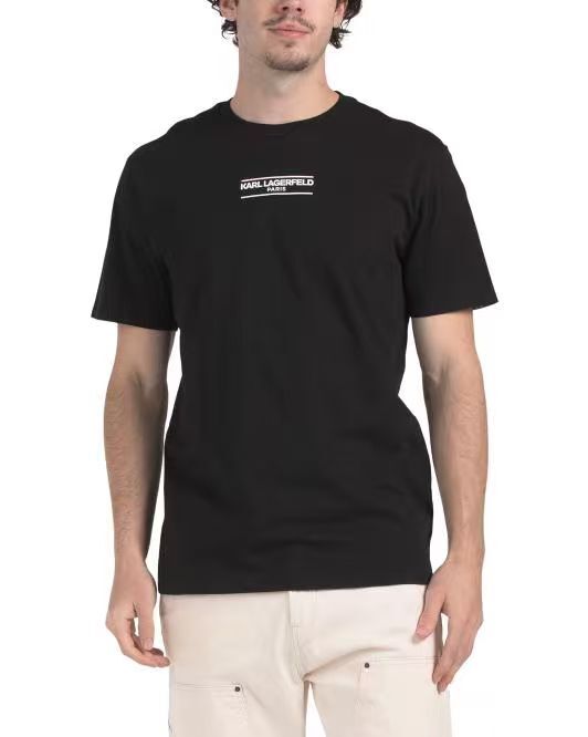 【預購】KARL LAGERFELD PARIS H062304 男裝Logo 短袖上衣