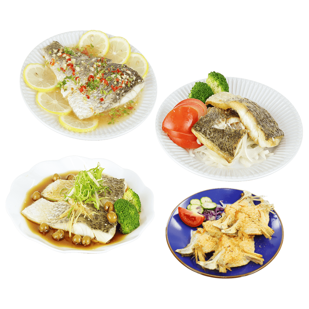 【信大】台灣鱸魚系列組(鱸魚菲力12包+鱸魚下巴2包)