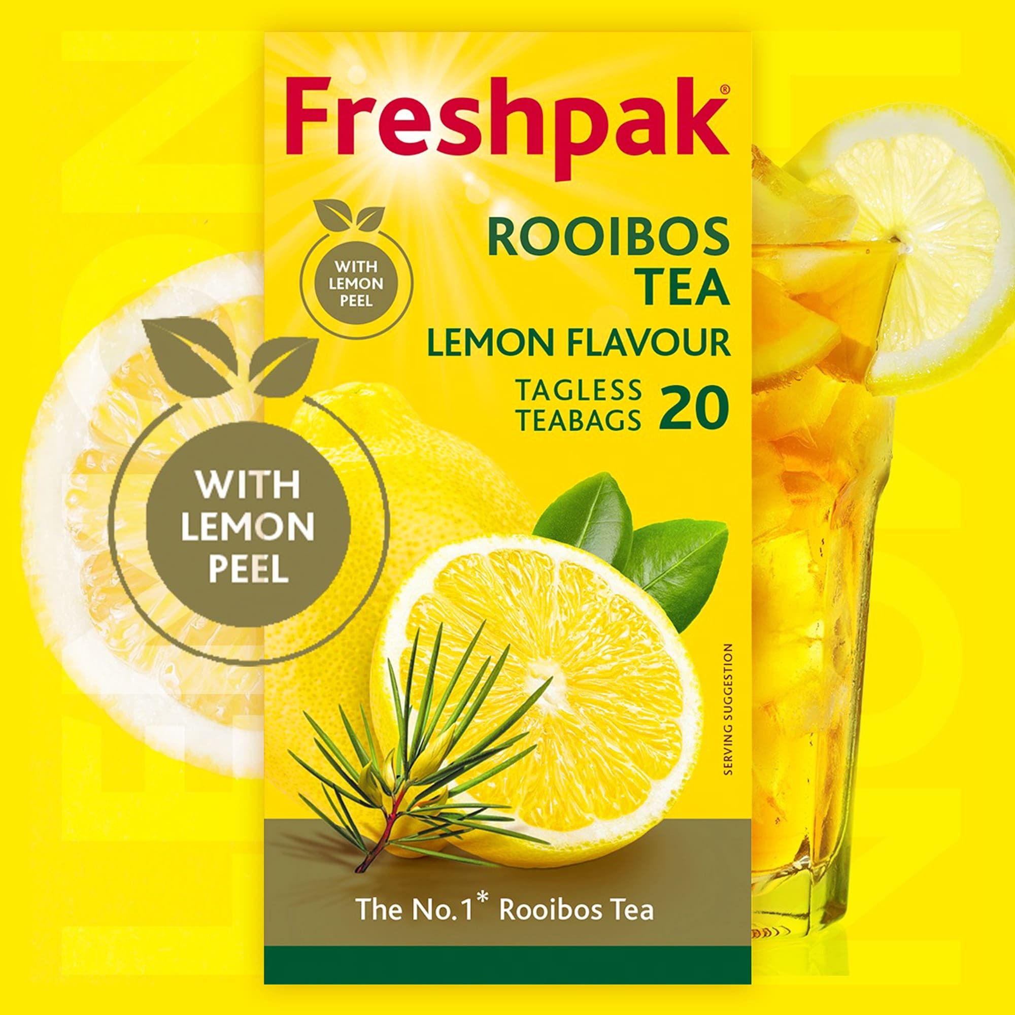 Freshpak 南非國寶茶 風味款-檸檬/蜂蜜/生薑 單盒20入 全球熱銷品牌