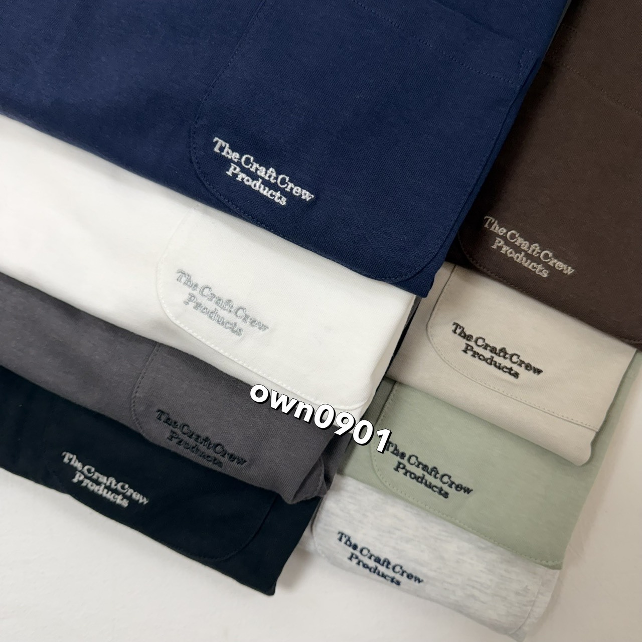 【OWN】The Craft Crew 日本 抗UV 口袋 素TEE 日系 不分男女 春夏