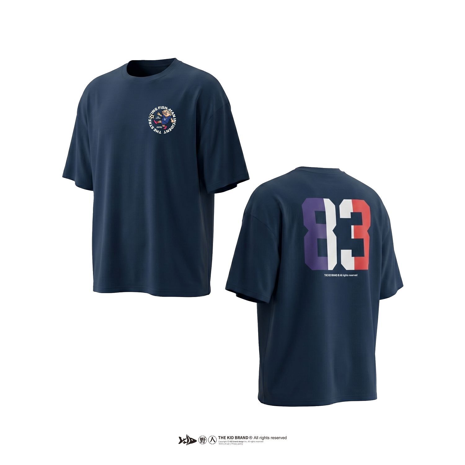 KID ® 魚虎俠足球俱樂部 法國配色短T
