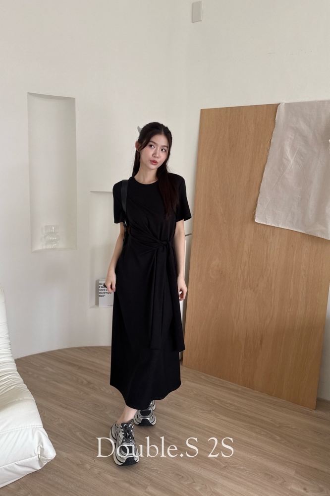 Soft Daily側綁結休閒氣質洋*2色
