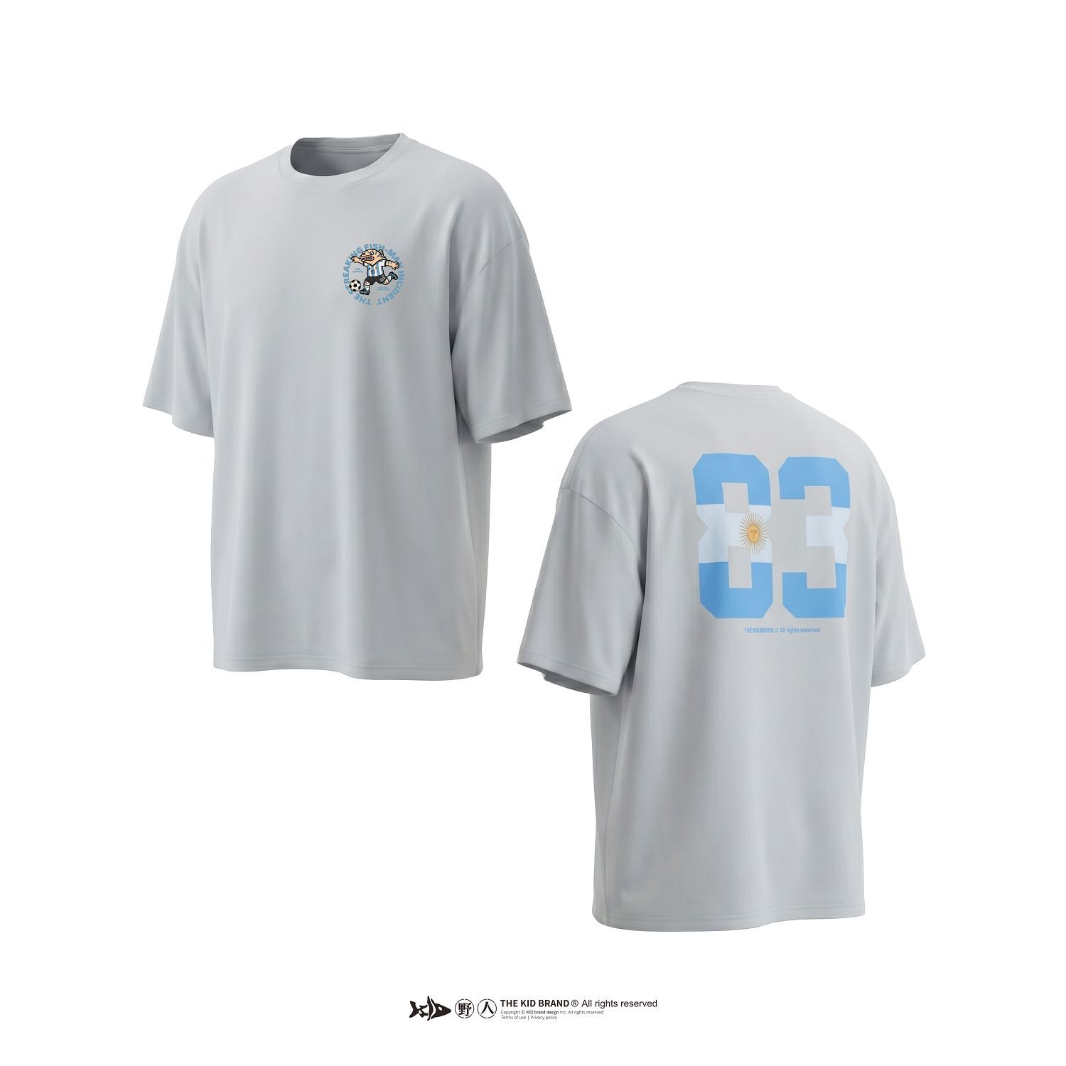 KID ® 魚虎俠足球俱樂部 阿根廷配色短T