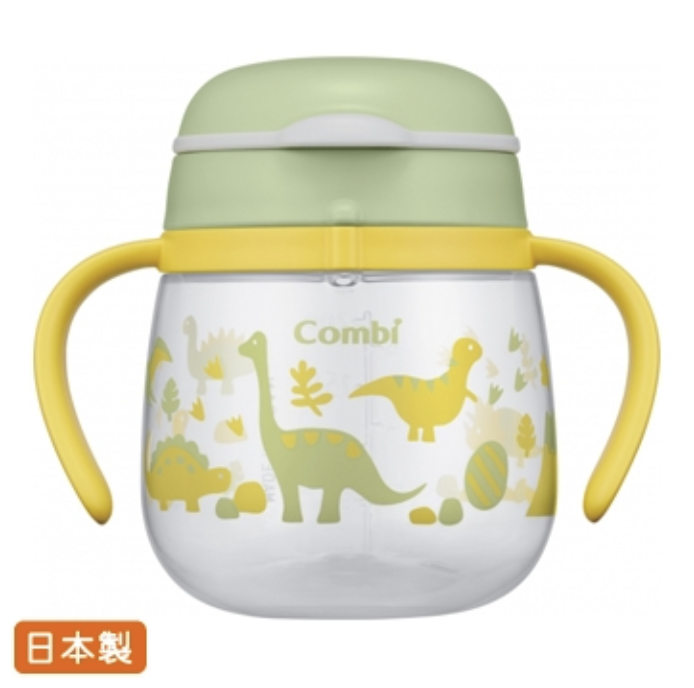 日本製 Combi LakuMug 5個月起 防漏直飲杯 240ml -恐龍