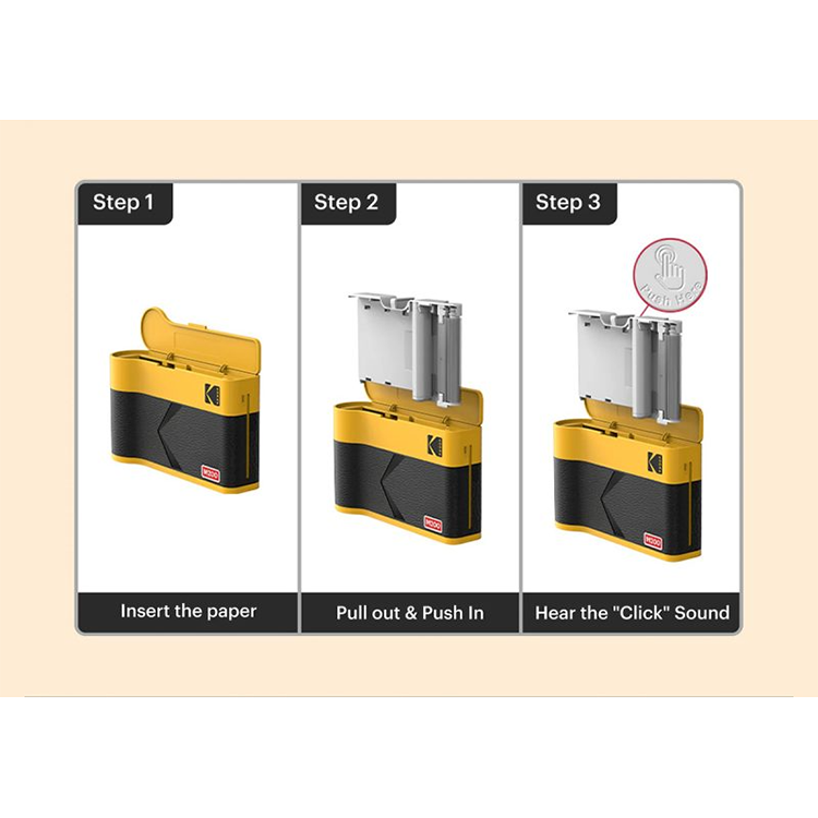 KODAK Mini 2 ERA M200 復古相片打印機 (黑色/黃色)