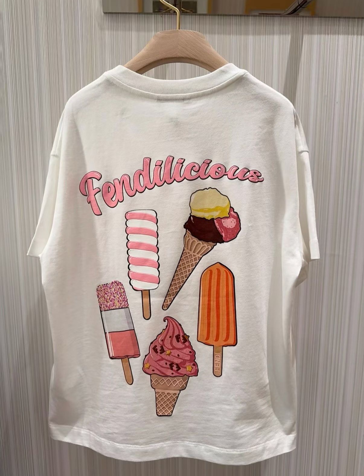 FF kids 白色 併 雪糕圖案 Tee