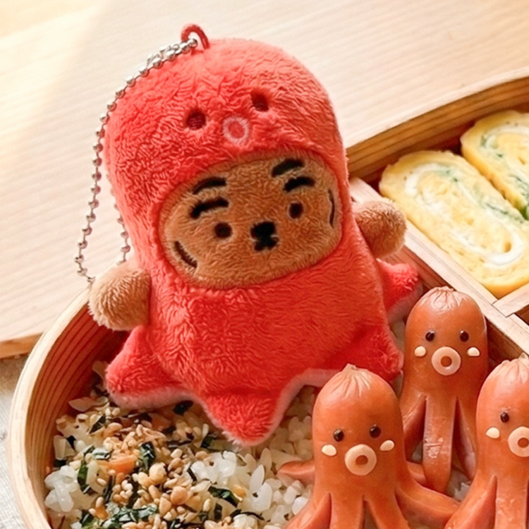 MUZIK TIGER｜OCTOPUS SAUSAGE TIGER CHUBBY DOLL KEYRING