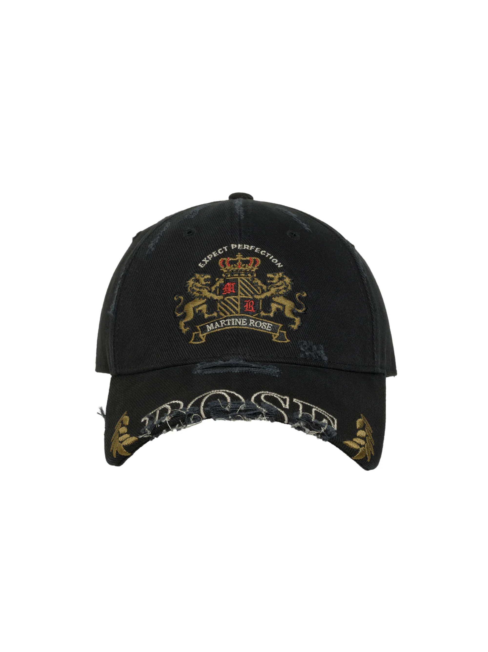MARTINE ROSE CUT PEAK CAP 棒球帽