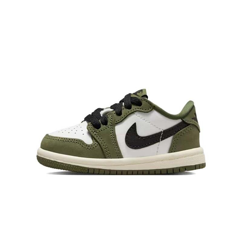 Air Jordan 1 Retro Low OG "Medium Olive" TD 麂皮 休閒鞋 橄欖綠 小童 HQ6997-200 [台灣現貨]