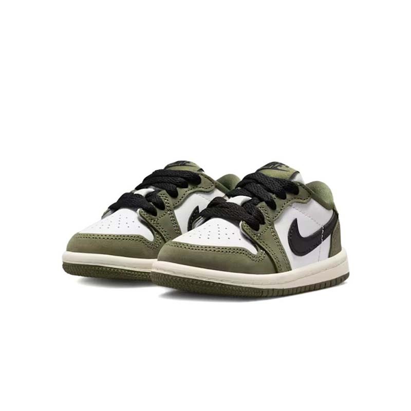 Air Jordan 1 Retro Low OG "Medium Olive" TD 麂皮 休閒鞋 橄欖綠 小童 HQ6997-200 [台灣現貨]
