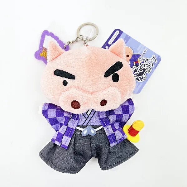 蠟筆小新日本藝術刺繡毛絨掛件 (左衛門)
