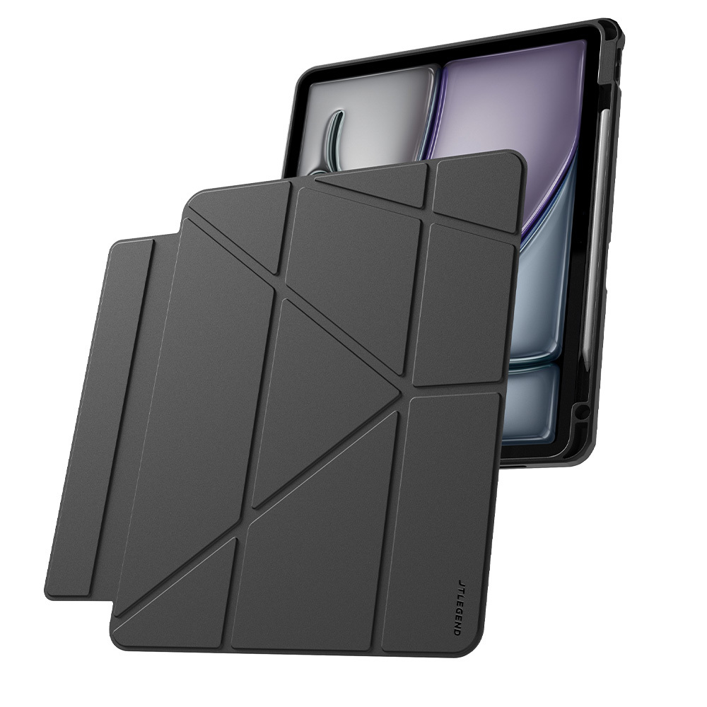 iPad Air 13"/ Pro 12.9" 2020~2026 YOUTH TRANSFORMER相機快取可拆面蓋防摔皮套（筆槽款）