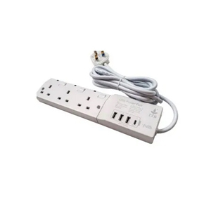 豐業 S634USB 13A 3位獨立燈制排蘇連 3A+1C 500394630