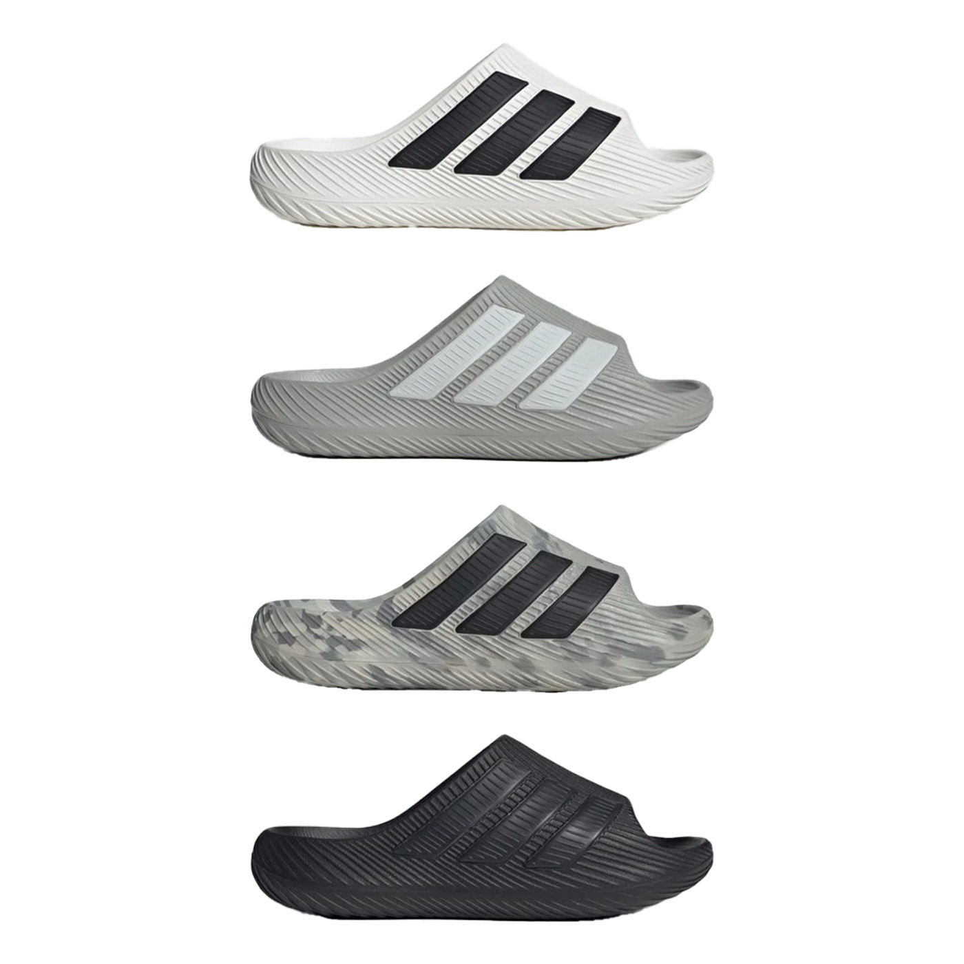 男女鞋 ADIDAS PURECHILL SLIDE 黑 灰白 白黑 灰黑 何與同款 防水 一體成型 透氣 乾爽 運動 休閒 拖鞋【KI0055/KI0059/KI0054/KH6703】