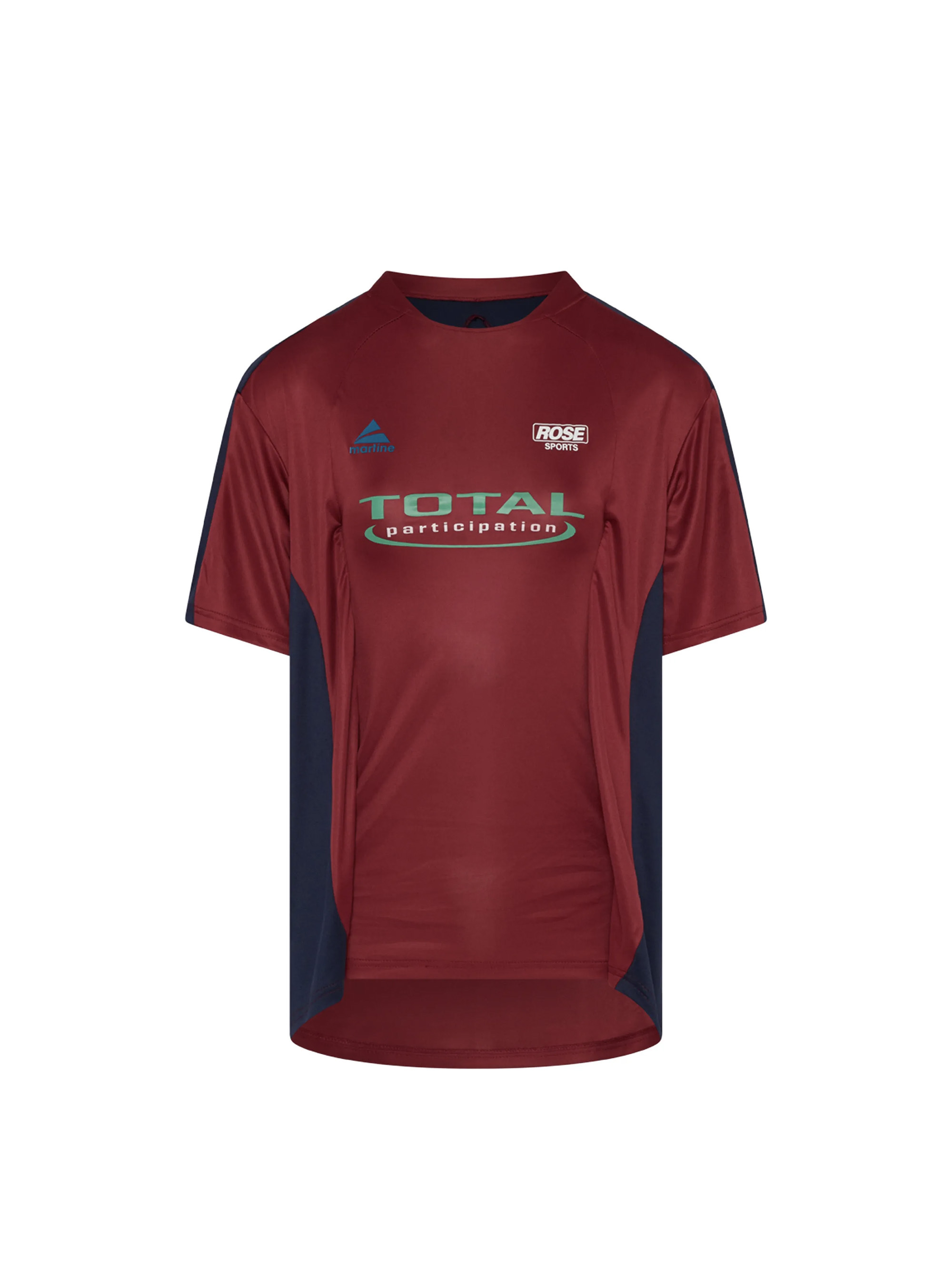 MARTINE ROSE WOMENS HALF STRETCH FOOTBALL TOP T恤
