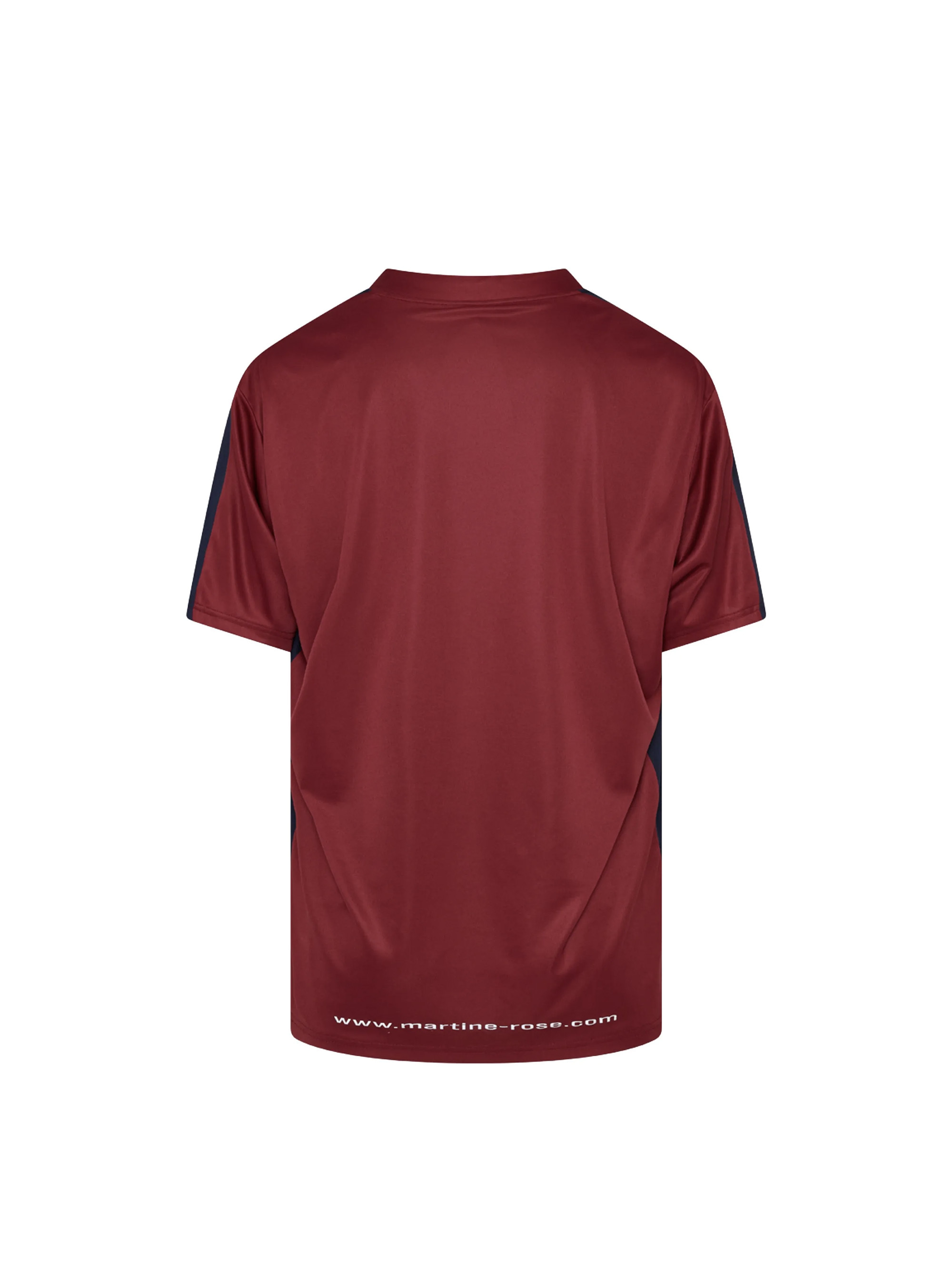 MARTINE ROSE WOMENS HALF STRETCH FOOTBALL TOP T恤
