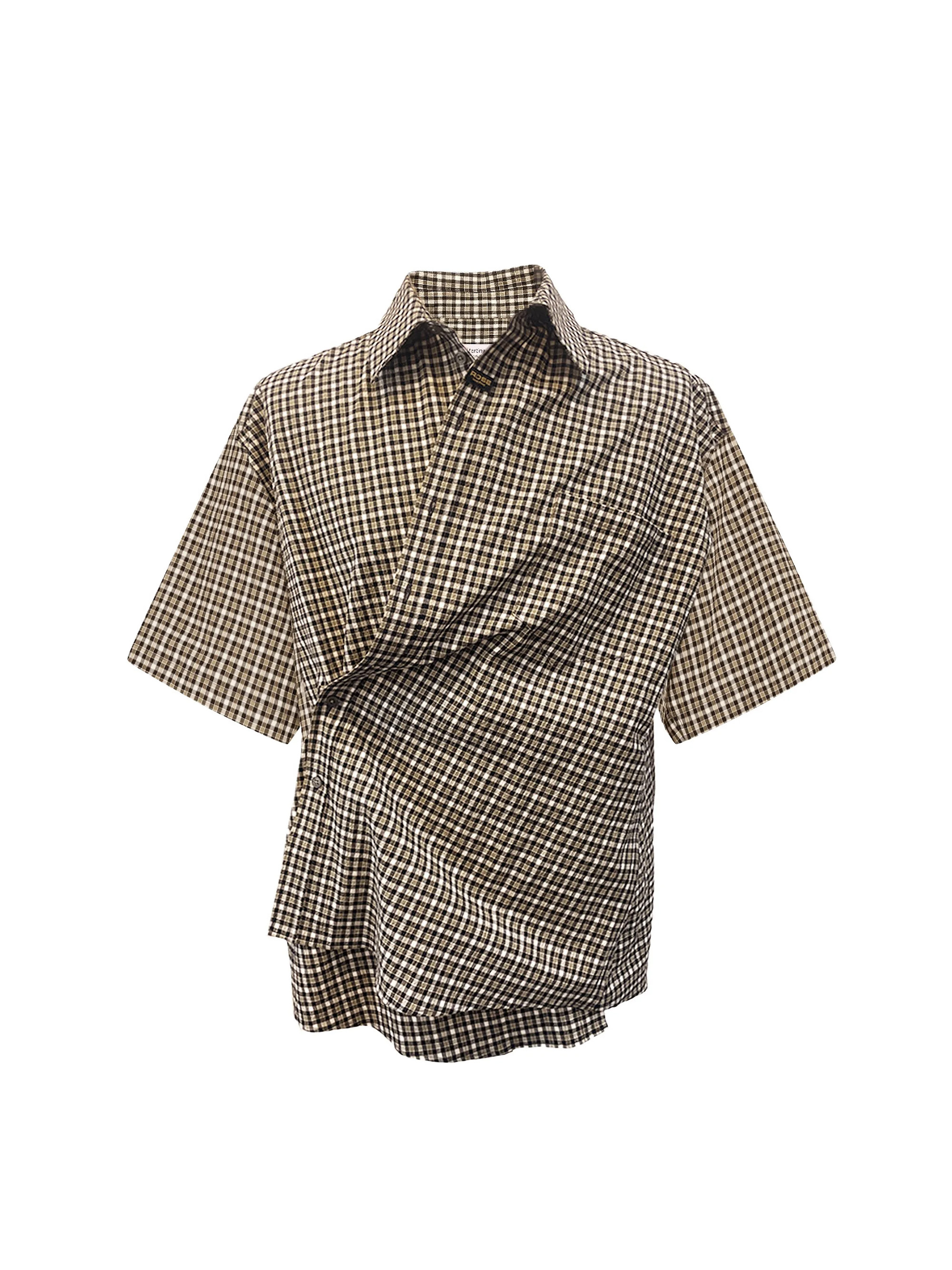 MARTINE ROSE S/S BOXY WRAP SHIRT 襯衫