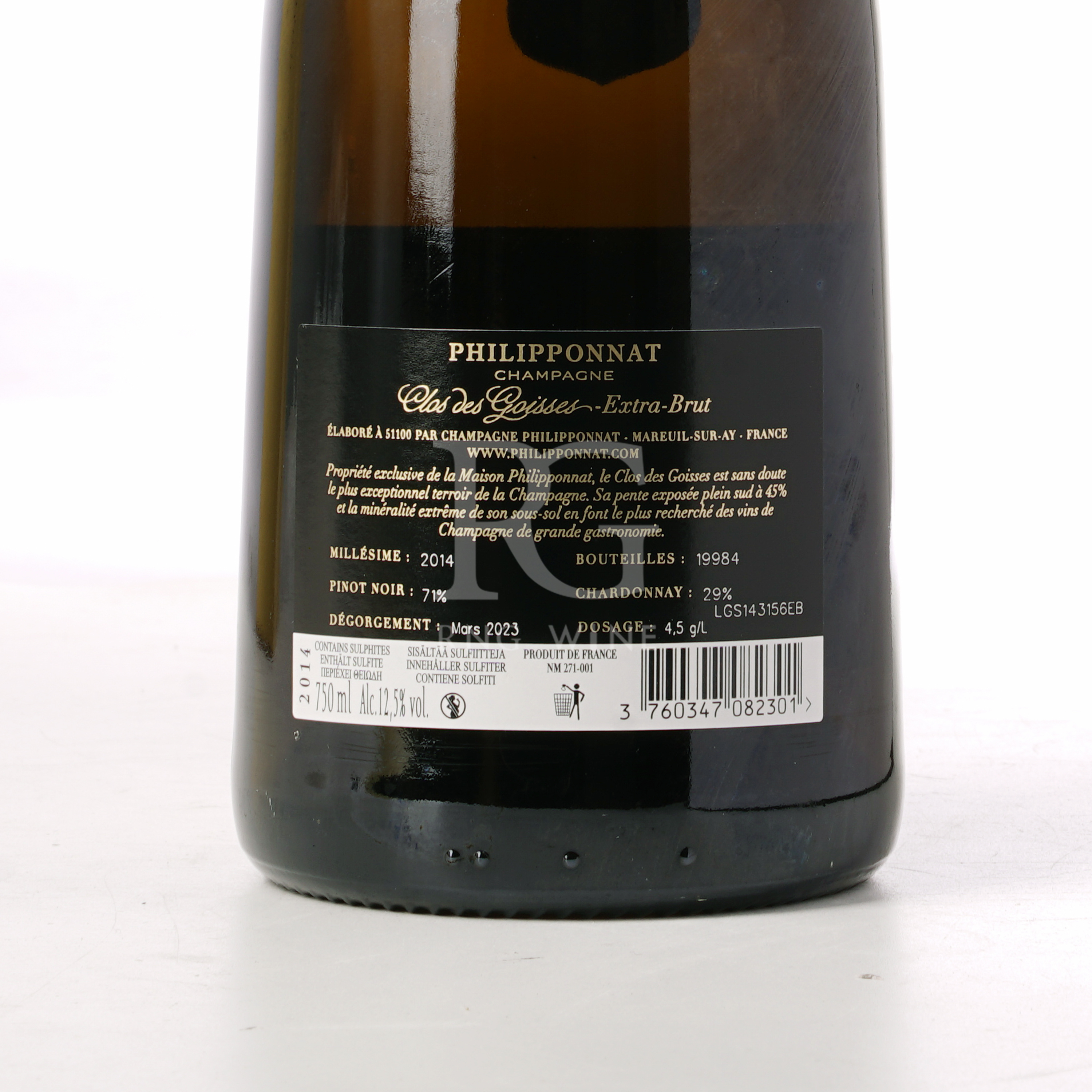 Philipponnat Clos des Goisses Extra Brut 2014 (WS97)