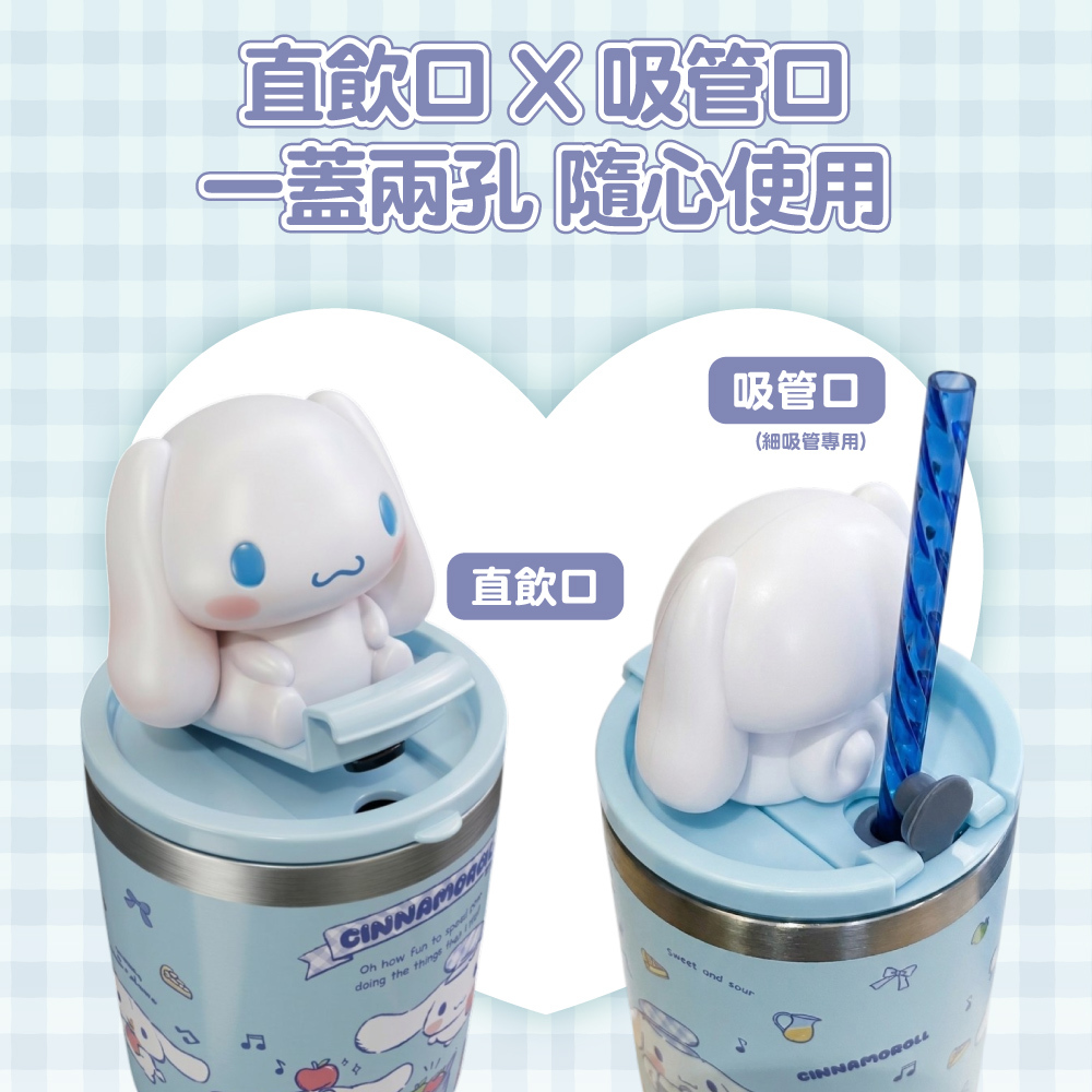 直飲口x吸管口,一蓋兩孔隨心使用