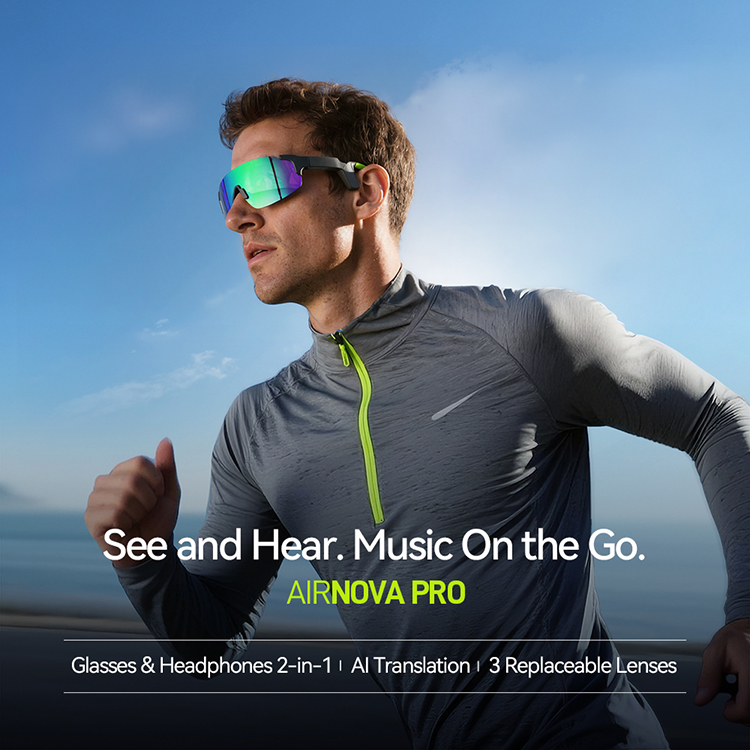 Langsdom AirNova Pro AI 翻譯 運動型 防UV眼鏡