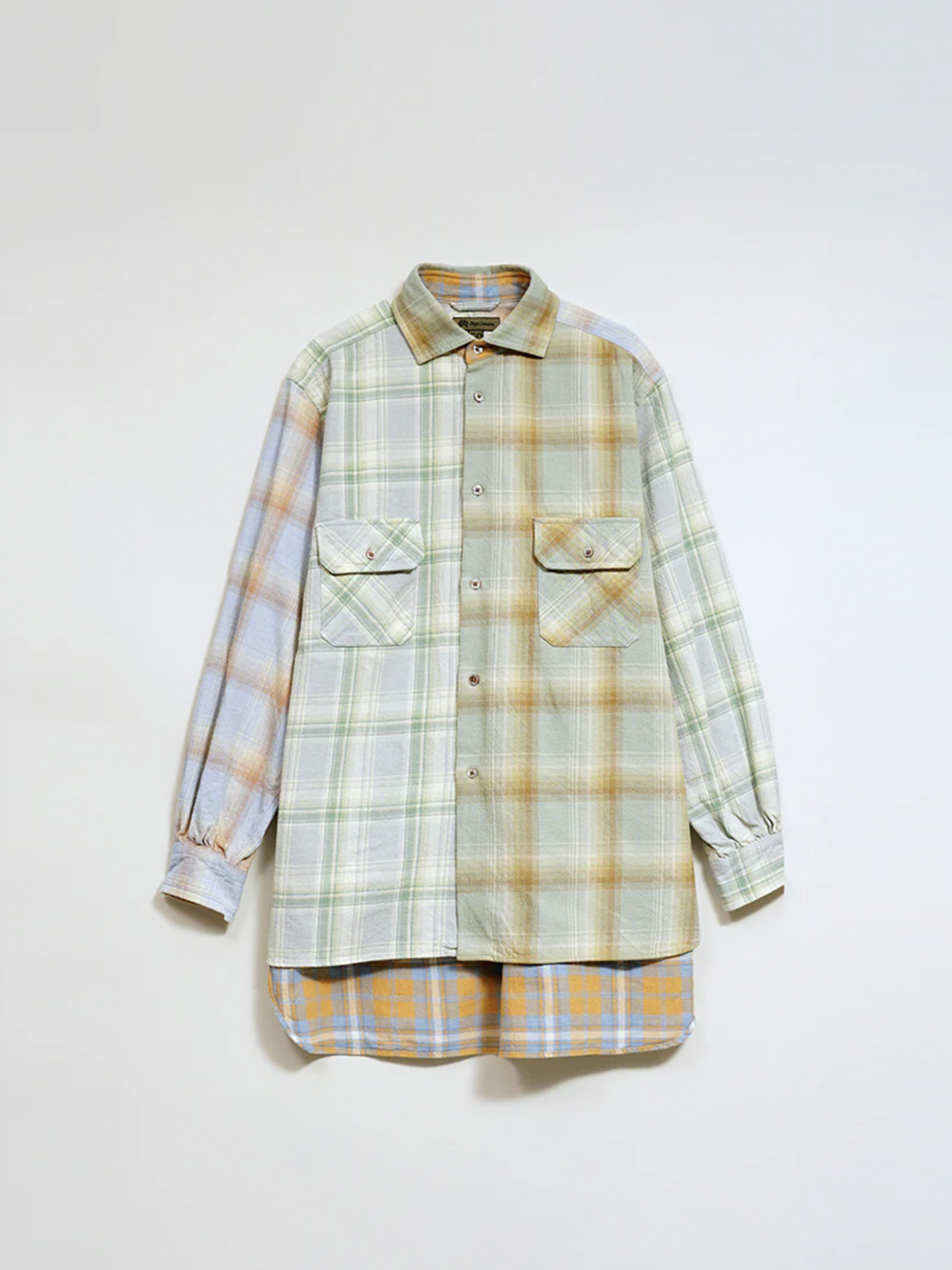 NIGEL CABOURN GRANDPA SHIRT CRAZY PATTERN 襯衫