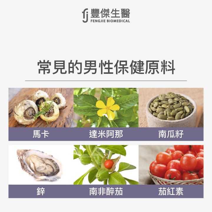 推薦的男性保養保健原料?