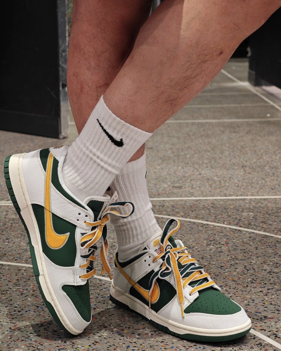 【逢甲 FUZZY】Nike Dunk Low "Fir University Gold" 白綠黃 IM4413-100