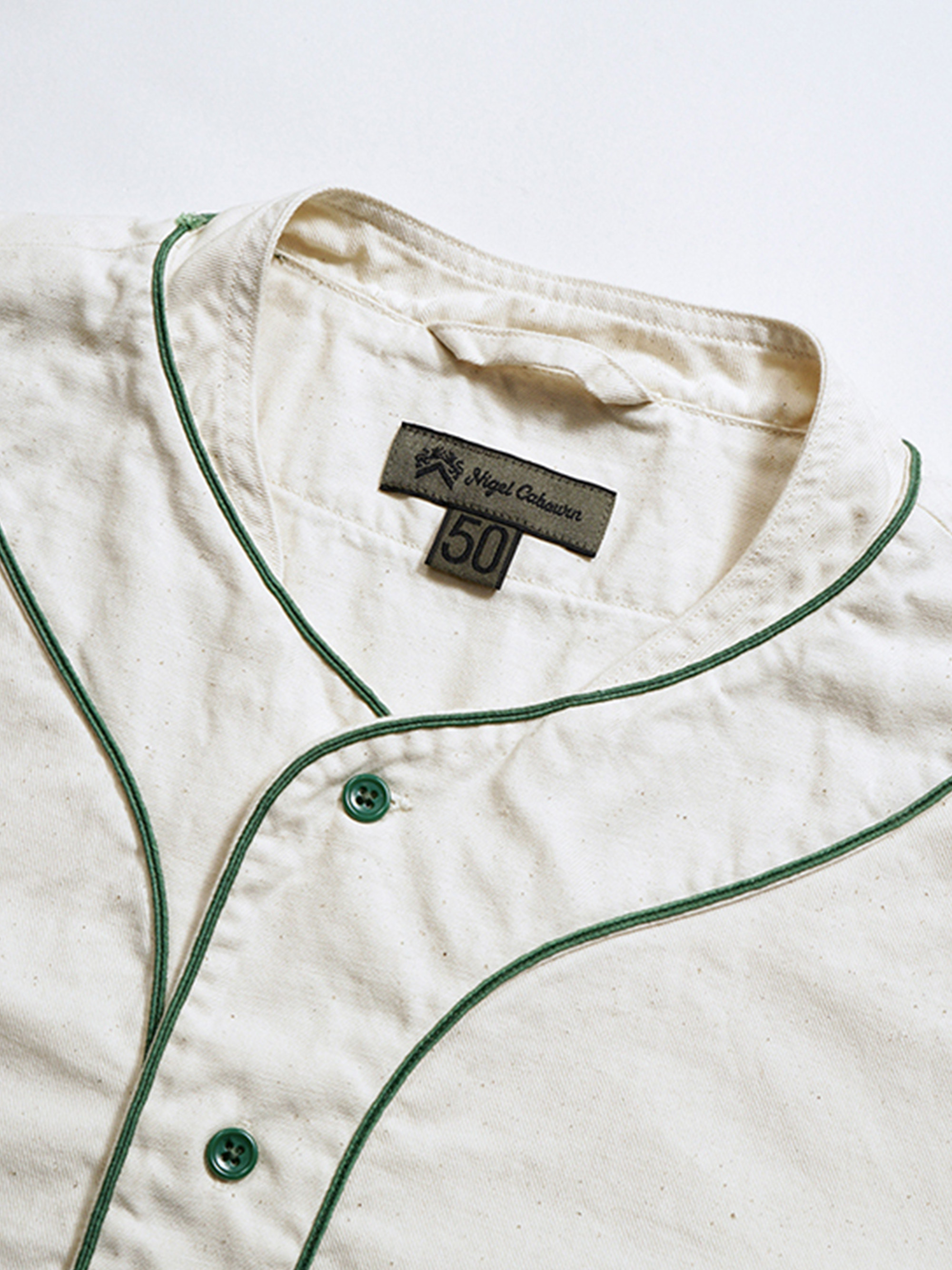 NIGEL CABOURN BASEBALL SH S/S COTTON TWILL 棒球衫