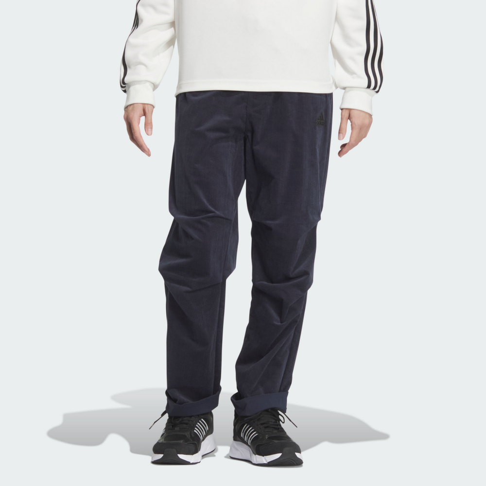 ADIDAS 長褲 TH TEXTURED PNT 深藍 燈心絨 休閒長褲 男 JI8690