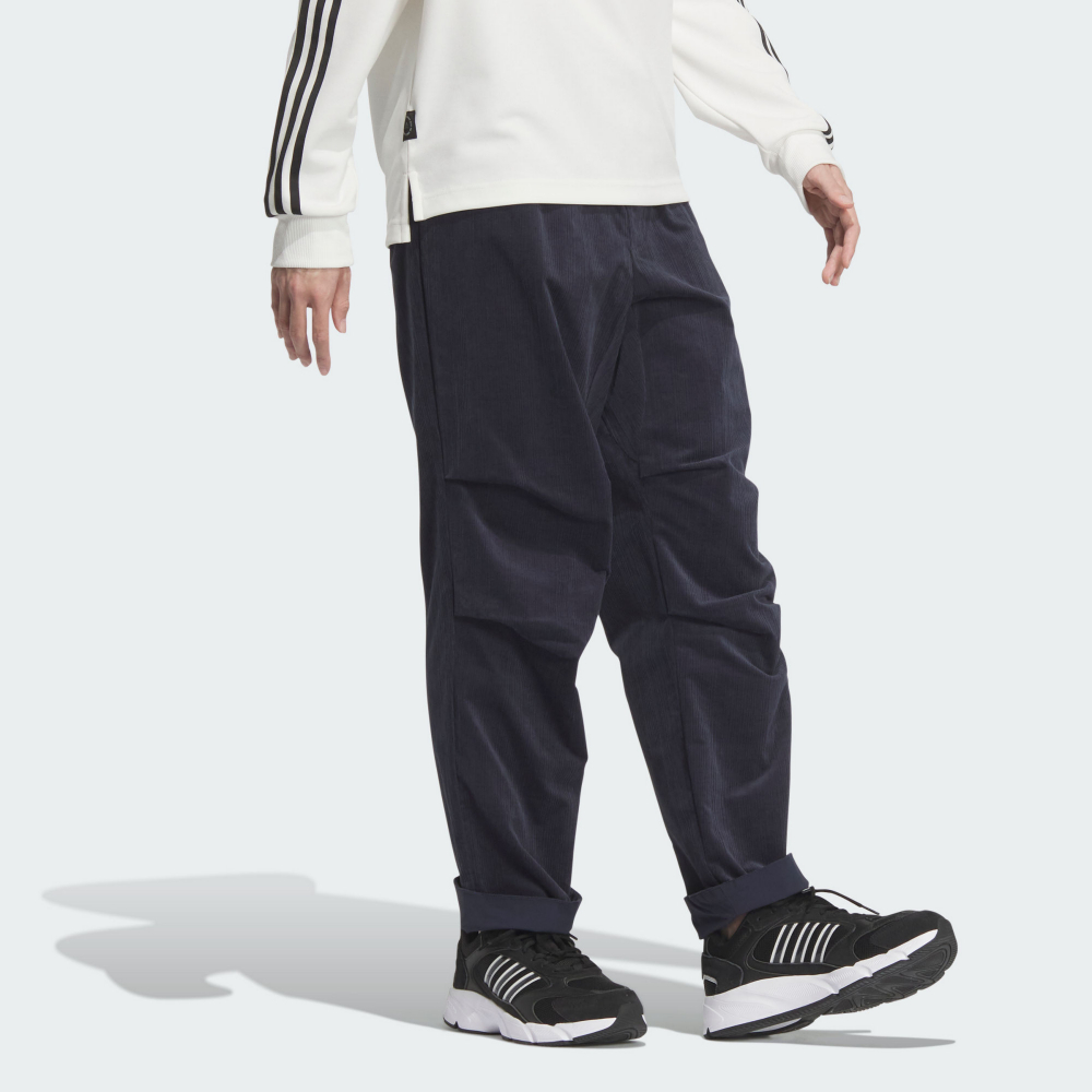 ADIDAS 長褲 TH TEXTURED PNT 深藍 燈心絨 休閒長褲 男 JI8690