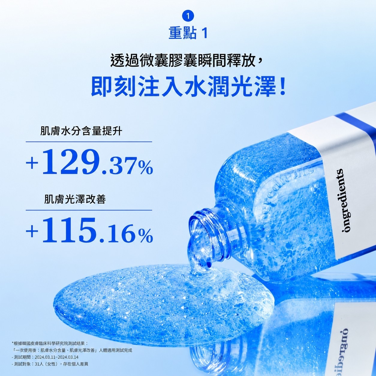 (預購商品) ongredients 夏天專用小藍乳 150ml