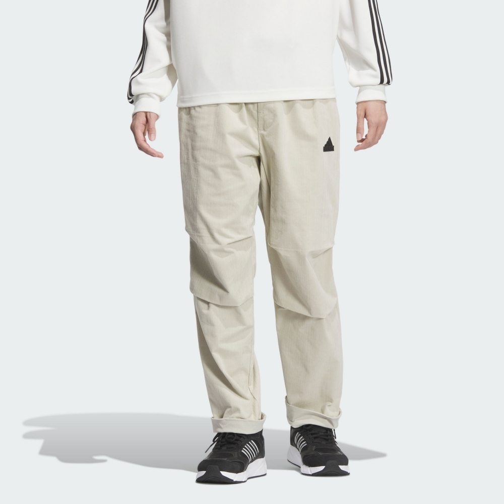 ADIDAS 長褲 TH TEXTURED PNT 米色 燈心絨 休閒長褲 男 JI8691