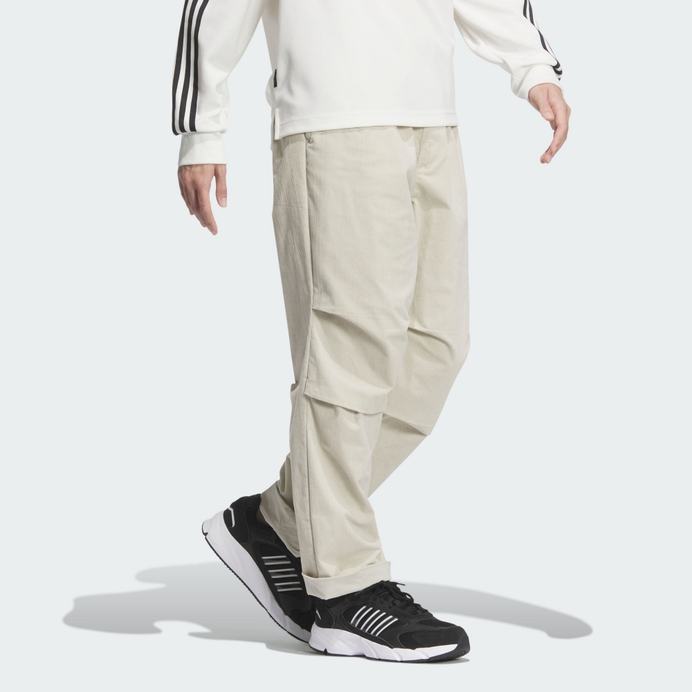 ADIDAS 長褲 TH TEXTURED PNT 米色 燈心絨 休閒長褲 男 JI8691