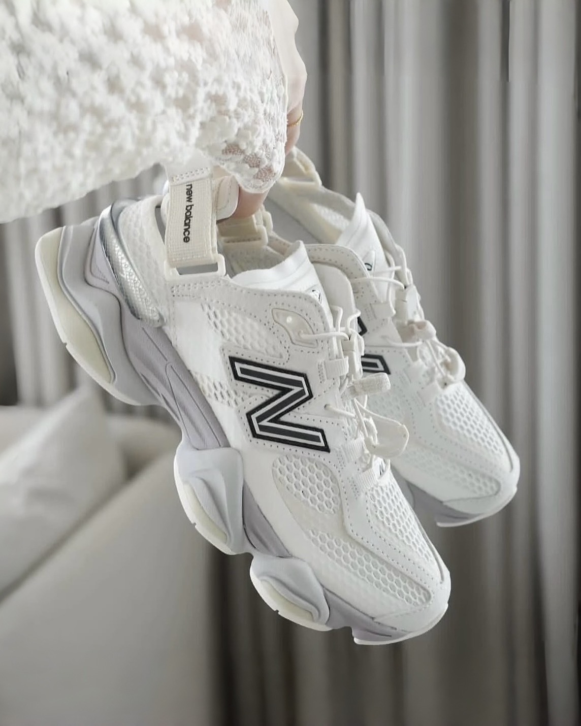 New Balance NB 9060 Summer 涼鞋版 奶油白