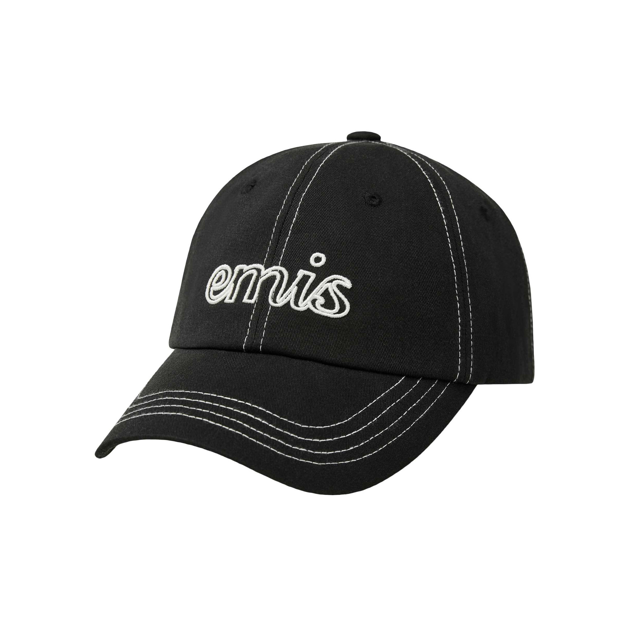 emis | LETTERING LOGO WHITE STITCH BALL CAP