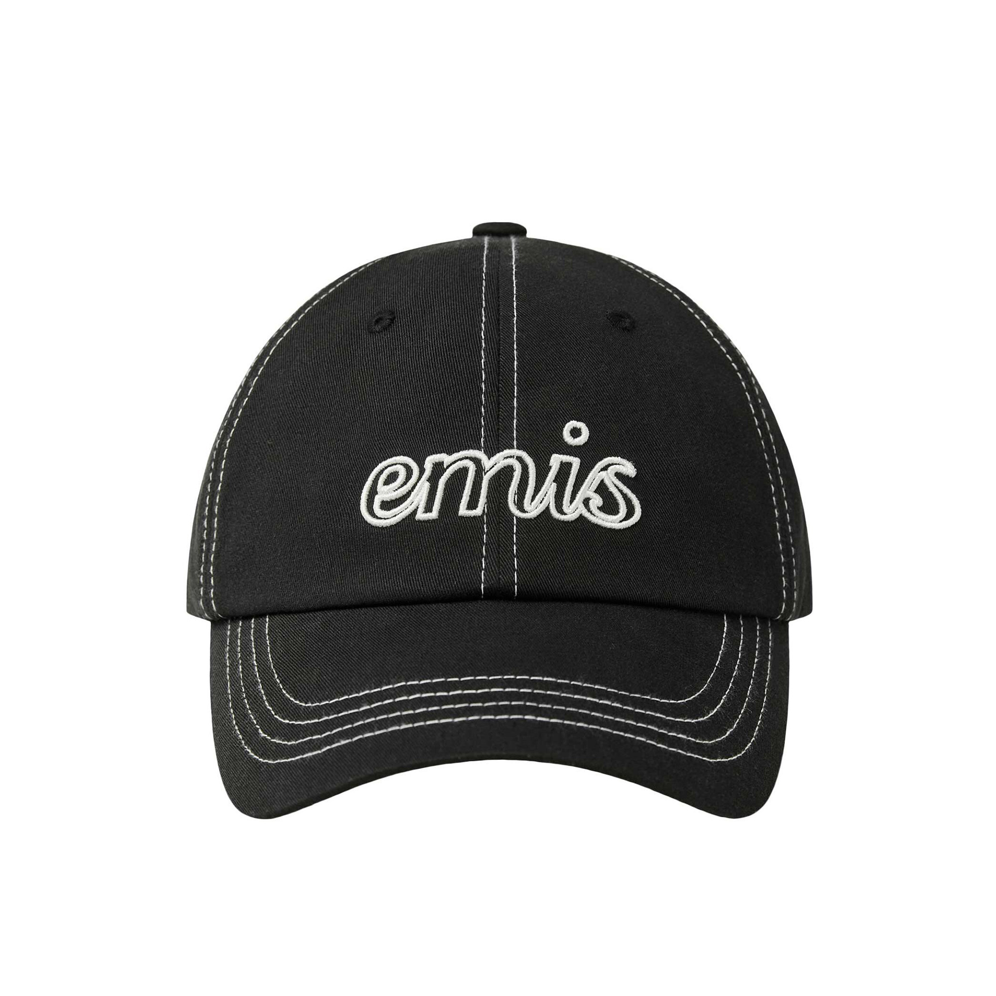 emis | LETTERING LOGO WHITE STITCH BALL CAP
