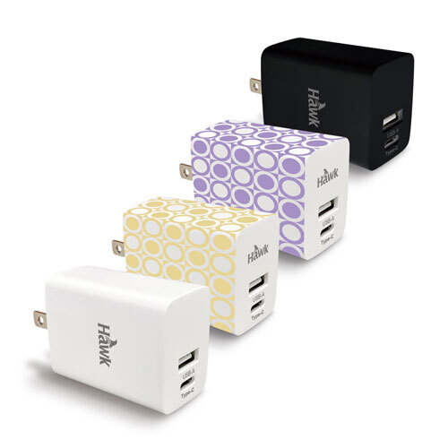 Hawk 45W高速PD電源供應器 (黑/白/紫/黃)