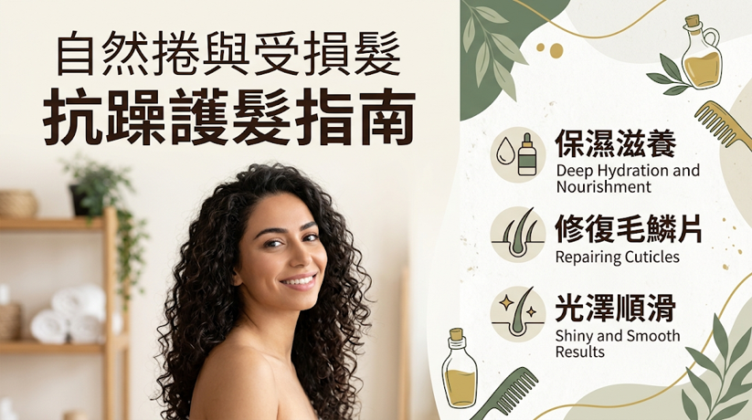 自然捲與受損髮的抗毛躁指南，改善毛躁前，建議先判斷自己的髮絲粗細、是否自然捲、染燙漂髮，以及頭皮出油狀況。 像油性頭皮但髮尾乾燥的人，就應採取分區護理，頭皮控油、髮尾加強保濕修護。 選對髮質對應的產品與保養方式，才能真正改善毛躁，讓頭髮更柔順有光澤。