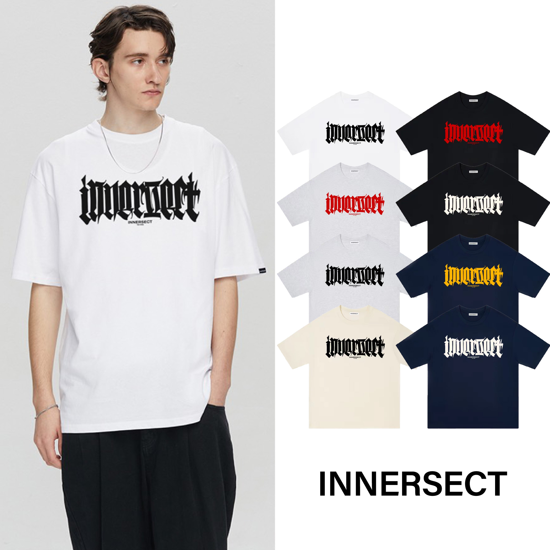 INNERSECT 三生萬物 LOGO 歌德 字母 陳冠希 Clot FOG ESSENTIALS 26年新款 短袖 短Tee 男女休閒上衣 IN26H6DX24